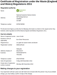 Upper Teir Waste Broker/Dealer